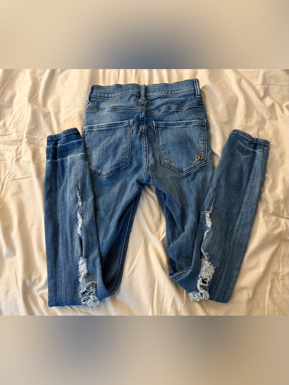 Express Distressed Jeggings - Picture 2 of 3